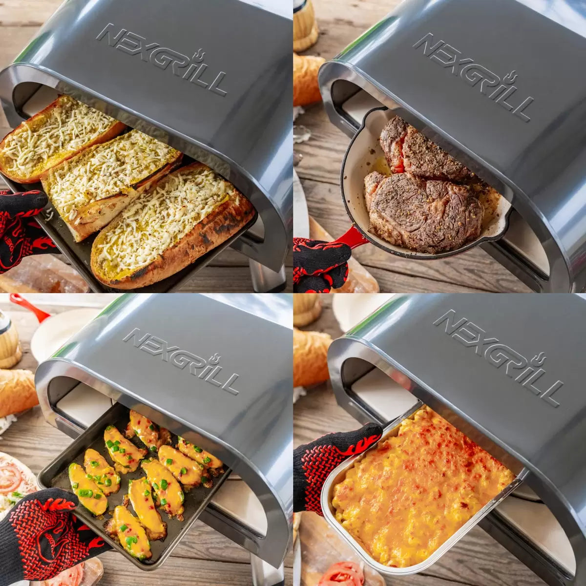 Nexgrill Ora Gas Powered 16" Rotating Pizza Oven Bundle