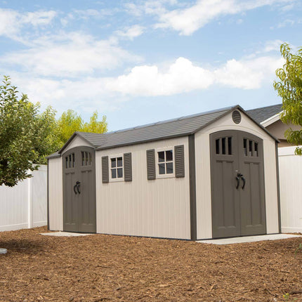 Lifetime 17.5ft x 8ft (5.3 x 2.4m) Dual Entry Outdoor Storage Shed - Model 60213 – view 7
