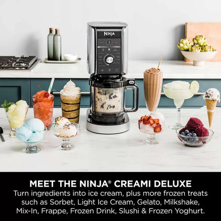 Ninja CREAMi Deluxe 10-in-1 Ice Cream Maker, NC501UK