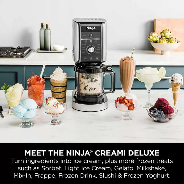 Ninja CREAMi Deluxe 10-in-1 Ice Cream Maker, NC501UK