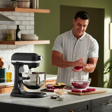 KitchenAid Heavy Duty Stand Mixer 5.2L, Cast Iron Black, 5KSM55SXXBBM – view 4