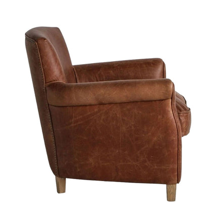 Gallery Mr. Paddington Vintage Brown Leather Armchair – view 8