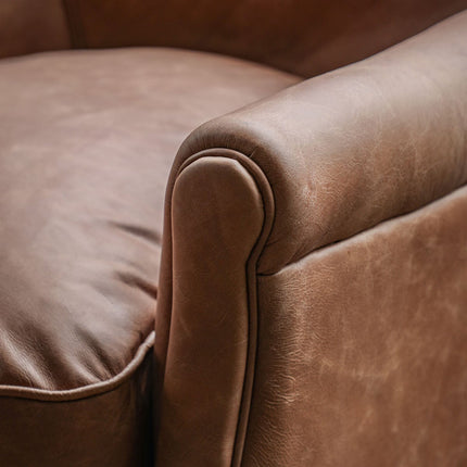 Gallery Mr. Paddington Vintage Brown Leather Armchair – view 3