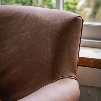 Gallery Mr. Paddington Vintage Brown Leather Armchair – view 4