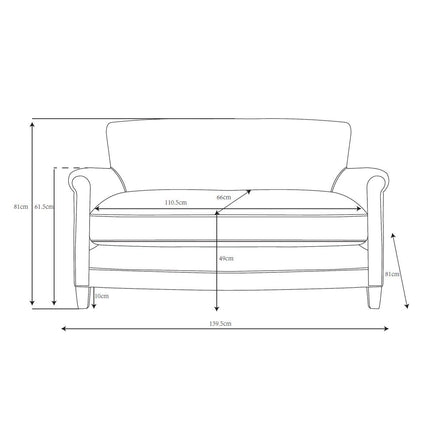 Gallery Mr. Paddington Vintage Brown Leather 2 Seater Sofa – view 2