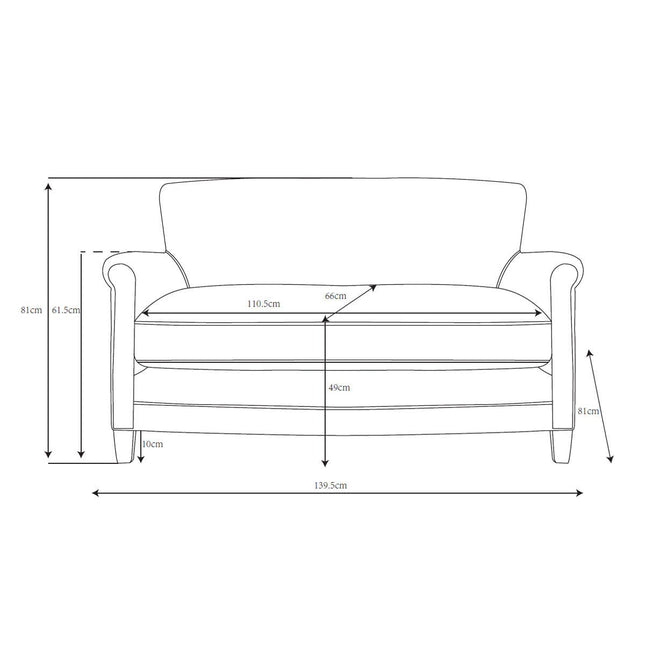 Gallery Mr. Paddington Vintage Brown Leather 2 Seater Sofa – view 2