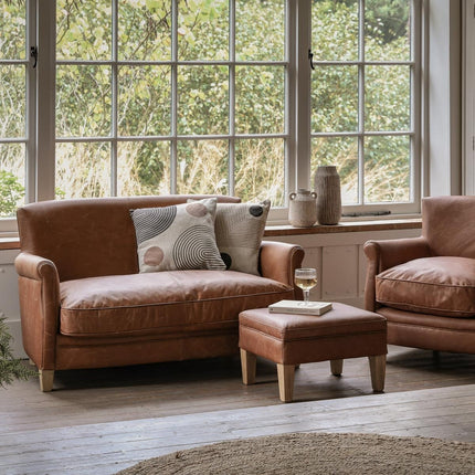 Gallery Mr. Paddington Vintage Brown Leather 2 Seater Sofa – view 6