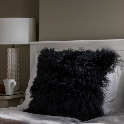 Naturally Sheepskins Mongolian Cushion in 4 Colours, 50 x 50 cm – view 4