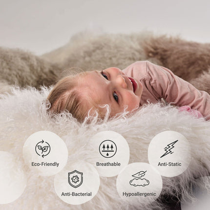 Naturally Sheepskins Mongolian Cushion in 4 Colours, 50 x 50 cm – view 6