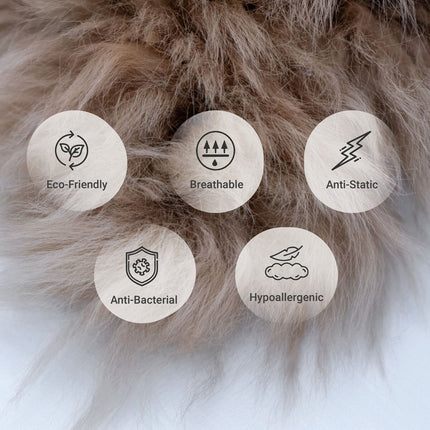 Naturally Sheepskins Long Wool Quad Rug in 4 Colours, 180 x 110 cm – view 4