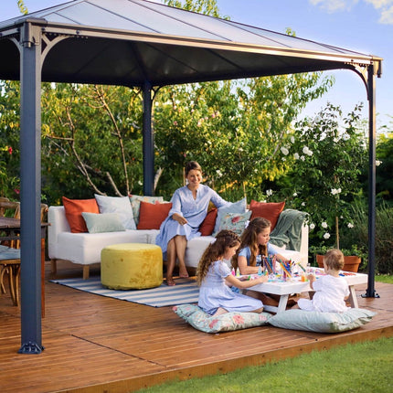 Palram Canopia Palermo 11ft 9" x 11ft 9" (3.6 x 3.6m) Aluminium and Polycarbonate Gazebo – view 6