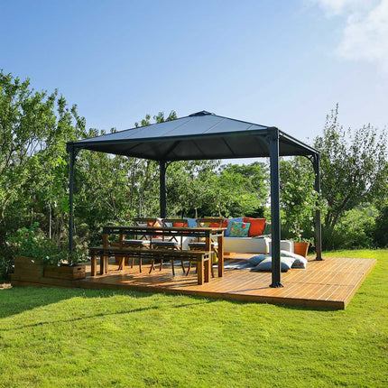 Palram Canopia Palermo 11ft 9" x 11ft 9" (3.6 x 3.6m) Aluminium and Polycarbonate Gazebo – view 8