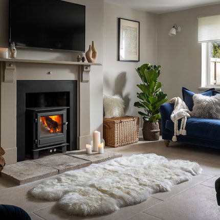 Naturally Sheepskins Long Wool Quad Rug in 4 Colours, 180 x 110 cm