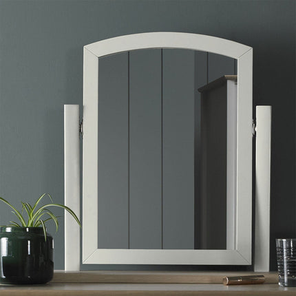 Bentley Designs Whitby Scandi Oak & Soft Grey Dressing Table & Stool – view 5