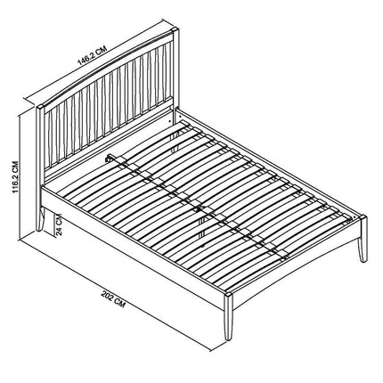 Bentley Designs Whitby Scandi Oak & Soft Grey Bed Frame in 2 Sizes – view 2