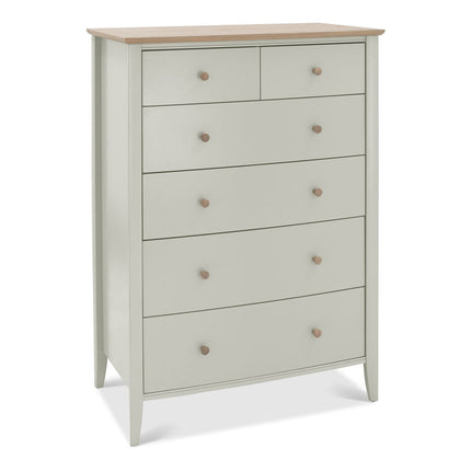 Bentley Designs Whitby Scandi Oak & Soft Grey 6 Drawer Chest of Drawers – view 3