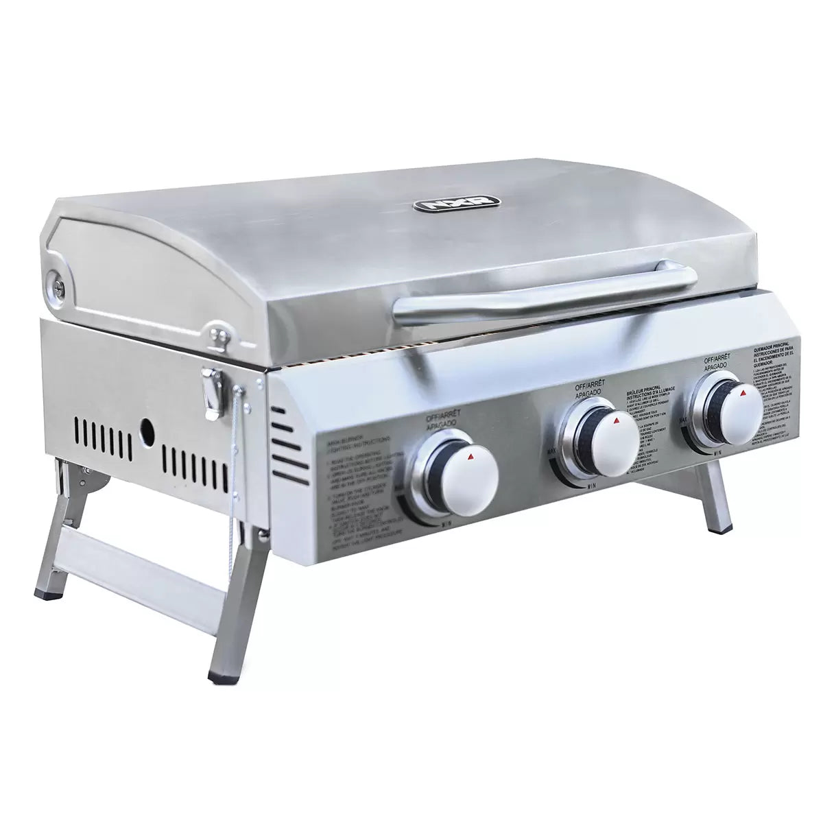 NXR 3 Burner Stainless Steel Table Top Gas Barbecue