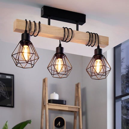 Eglo Townshend 3 Light Geometric Pendant – view 3