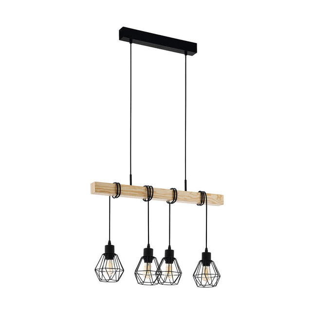 Eglo Townshend 4 Light Geometric Pendant
