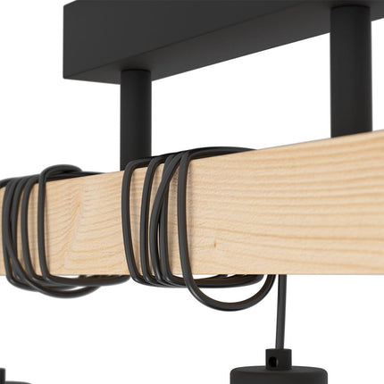 Eglo Townshend 3 Light Geometric Pendant – view 4