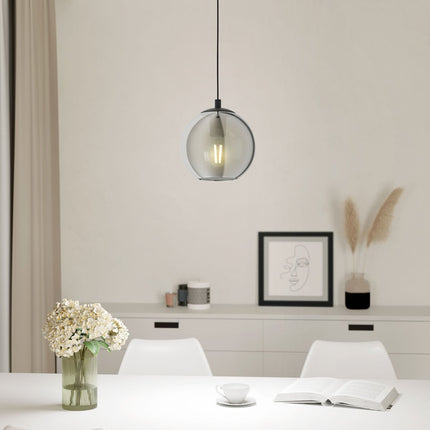 Eglo Ariscani 1 Smoked Glass Ball Light Pendant – view 3