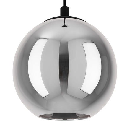 Eglo Ariscani 1 Smoked Glass Ball Light Pendant – view 4