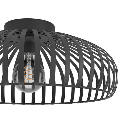 Eglo Mogano Ceiling Light in Black - 17" (43cm) – view 4