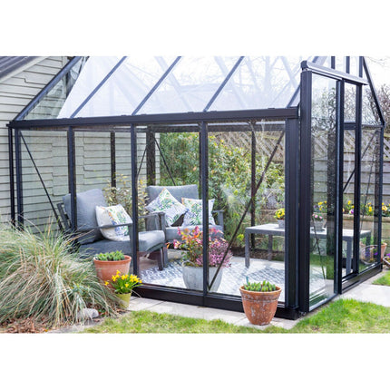 Janssens Liege 7ft 7'' x 10ft 1'' (2.4 x 3.1 m) Aluminium Greenhouse Package – view 2