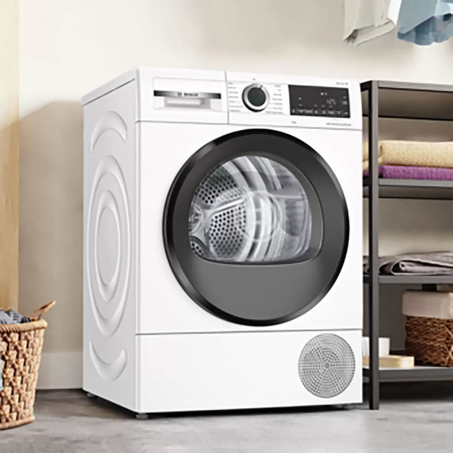 Bosch WQG24502GB Series 6, 9kg Heat Pump Tumble Dryer, A+++ Rated in White
