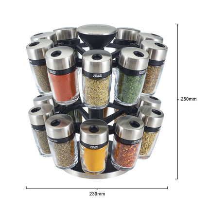 Cole & Mason 20 Jar Filled Spice Rack Carousel – view 3