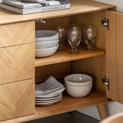 Gallery Milano Large Oak Sideboard – view 4