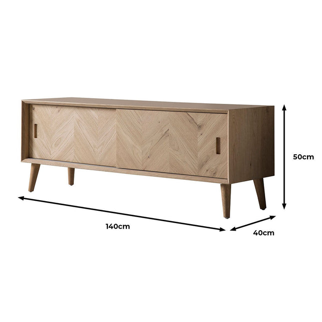 Gallery Milano Oak Entertainment Unit for TV's up to 55" – view 2