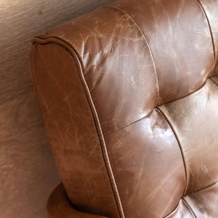 Gallery Humber Vintage Brown Leather 2 Seater Sofa – view 3