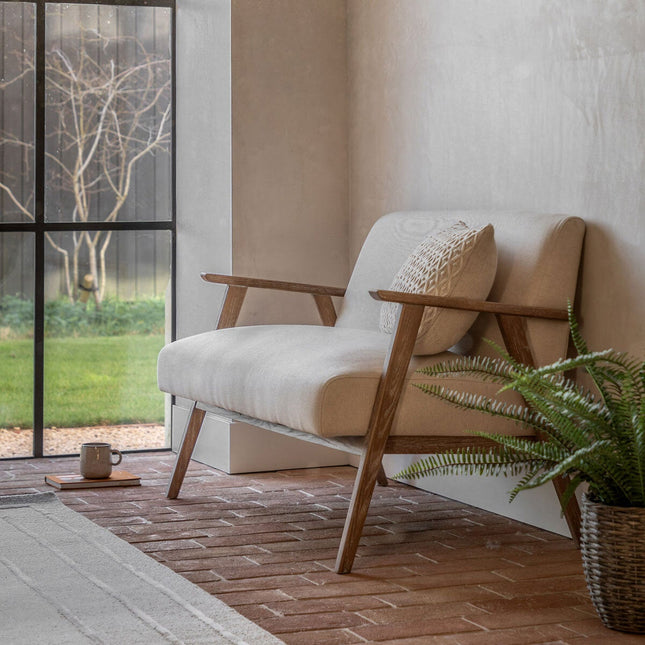 Gallery Neyland Natural Linen 2 Seater Sofa