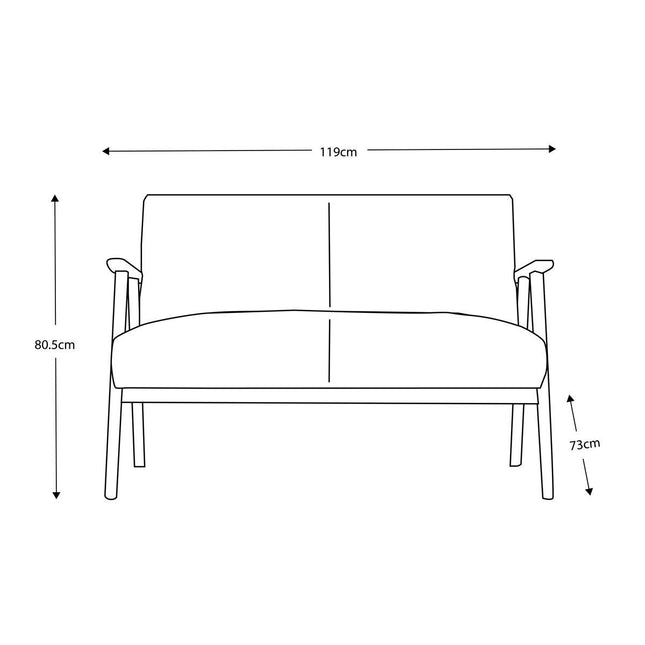 Gallery Neyland Natural Linen 2 Seater Sofa – view 2