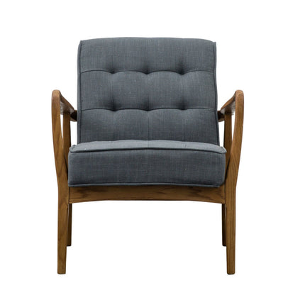 Gallery Humber Dark Grey Linen Armchair – view 6