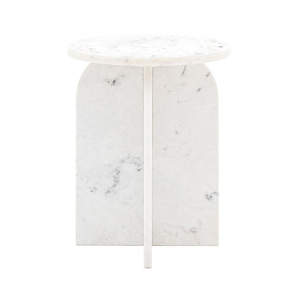 Gallery Amalfi White Marble Side Table – view 7