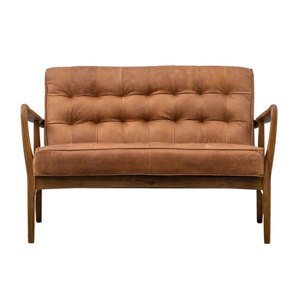 Gallery Humber Vintage Brown Leather 2 Seater Sofa – view 6