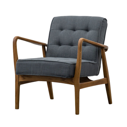 Gallery Humber Dark Grey Linen Armchair – view 7