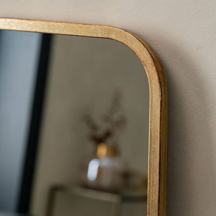 Gallery Kurva Gold Leaner Mirror, 56.5 x 123cm – view 3