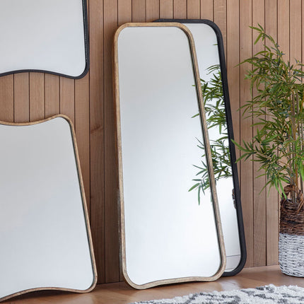 Gallery Kurva Gold Leaner Mirror, 56.5 x 123cm – view 5