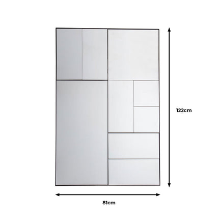 Gallery Broadheath Black Rectangular Mirror, 81 x 122cm – view 2