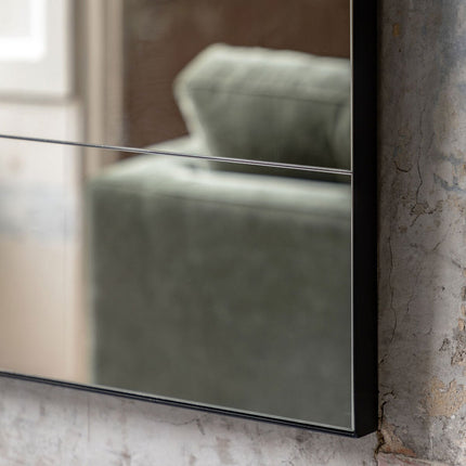 Gallery Broadheath Black Rectangular Mirror, 81 x 122cm – view 4