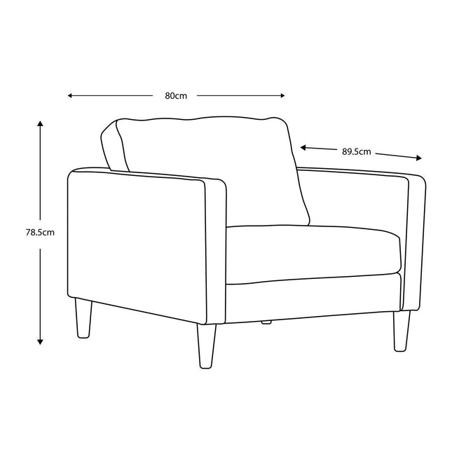 Gallery Osbourne Brown Leather Armchair – view 2