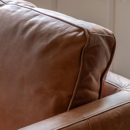 Gallery Osbourne Brown Leather Armchair – view 4