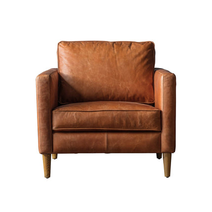 Gallery Osbourne Brown Leather Armchair – view 7