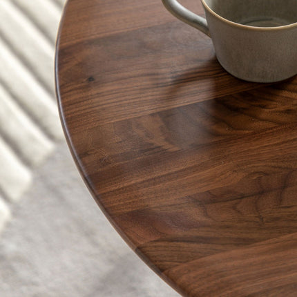 Gallery Madrid Walnut Round Coffee Table – view 4