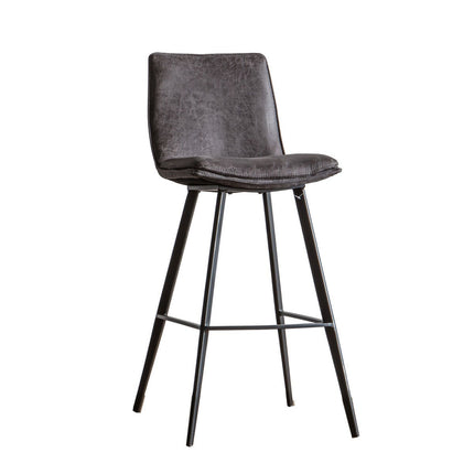 Gallery Henley Grey Faux Leather Bar Stool, 2 Pack – view 7