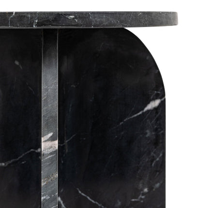 Gallery Amalfi Black Marble Side Table – view 5