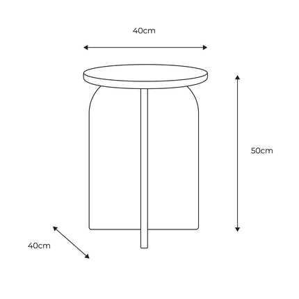 Gallery Amalfi White Marble Side Table – view 2